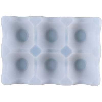 DIY 6 compartimenten eieropbergrek siliconen mal eiergaten houder lade container doos epoxy mal DIY handgemaakte ambacht white