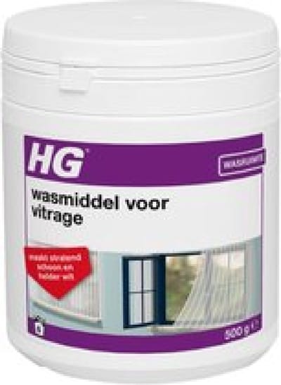 2x HG wasmiddel voor vitrage - 500gr - stralend resultaat - oor 6 wasbeurten