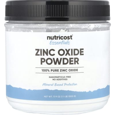 Nutricost, Essentials, poudre d'oxyde de zinc, 500 g (500 g)