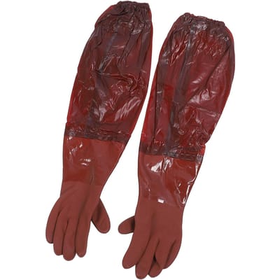 Lange Schoonmaakhandschoenen 65cm Lengte Regenbestendig Verdikt Herbruikbaar Volledige Arm Vijverhandschoenen voor Machine