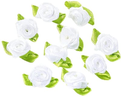 Dailygoods- Kunstbloemen 200 Stuks - Mini Rozen - Bloemkoppen - Knutselaccessoires - Bruiloftdecoratie - Vervagen Niet