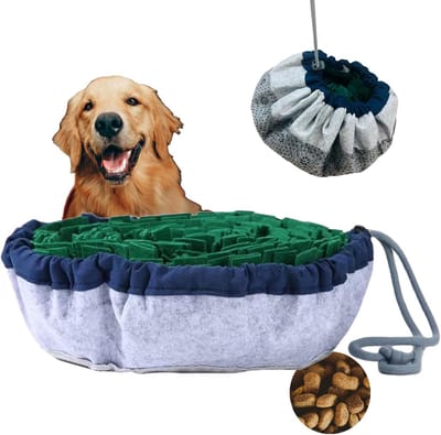 Famanu – Snuffelmat voor honden, hondensnuffelmat, hond snuffelmat puppy langzaam voeden trainingsmat stimuleert natuurlijke foerageervaardigheden