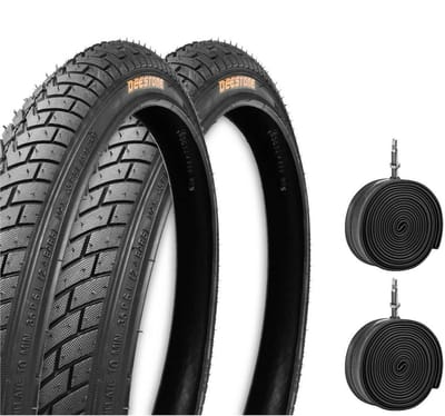 BMX Fietsbanden Set 20 inch Zwart (2 Stuks) met Binnenbanden