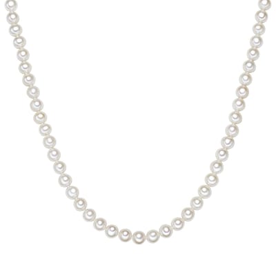 Valero Pearls Zilveren ketting Sterling zilver Gekweekte zoetwaterparels wit
