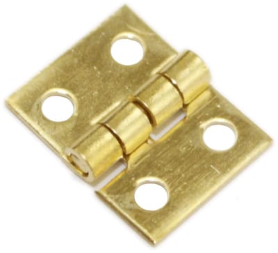 ONF3 - Mini Messing Scharnieren - 20 stuks - Perfect voor DIY meubels - 1/4in formaat - Inclusief schroeven - Hoogwaardige kwaliteit - Geschikt ...