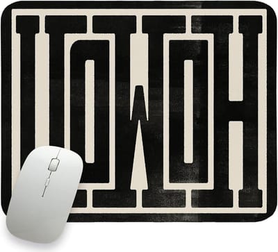 Westerse muismat - Computer pad - Bureau gebruik - Gestikte randen - 30 x 25 cm - Western Howdy