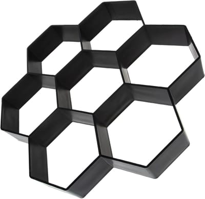 Betonmal Paden - Stoeptegel Mal - Tuinpad Aanleggen - Herbruikbaar Plastic - 29 x 29 cm - Zwart