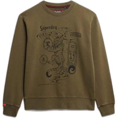 Superdry - Tokyo Narrative sweatshirt met losse pasvorm - Heren - Truien
