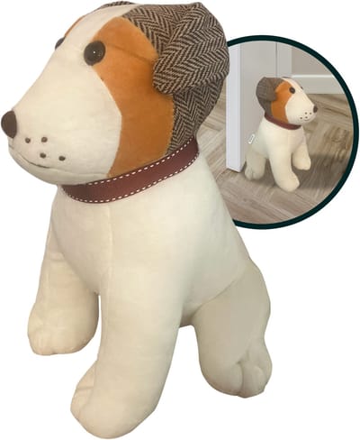Deurstopper - 1 KG - Voorkomt dichtslaande deuren - Dieren - Decoratief model voor binnen - Lichtbruin - Hond