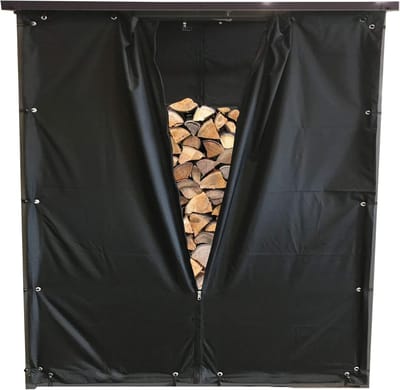 Beschermhoes Haardhout Opslag - Winterhoes Voorraad - Hout Droog Houden - Met Rits en Oogjes