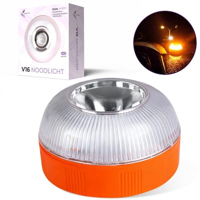 AUREVINTA® Auto Noodverlichting LED – USB Oplaadbaar Waarschuwingslicht – Magnetisch Stroboscoop Noodsignaal – Veiligheidslamp voor Auto