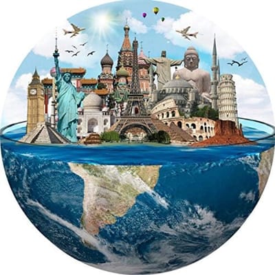 Ronde Legpuzzel van 1000 Stukjes - Oceaanthema voor Ontspanning en Concentratie