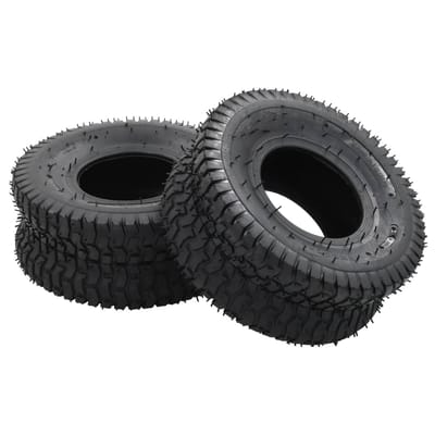 vidaXL - 4-delige - Kruiwagenband- - en - binnenbandset - 15x6.00-6 - 4PR - rubber