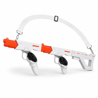 Gloovon® - VR Gunstock - Oculus Quest 3 Accessoires - VR Accessoires Meta Quest 3/3S - 2-in-1 VR Gun - Geschikt voor Oculus Quest 3/ 3S