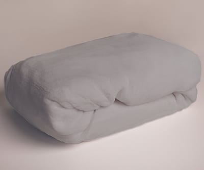 Sweet Home Fleece Teddy Hoeslaken, Grijs - 180 x 200 cm - Polyester