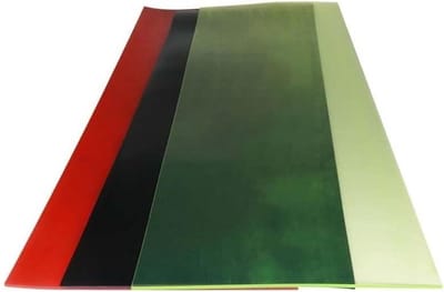 Polyurethaan Plaat - Elastisch Rubber - Trillingsdemping - Oliebestendig - 500x200x3mm - Rood