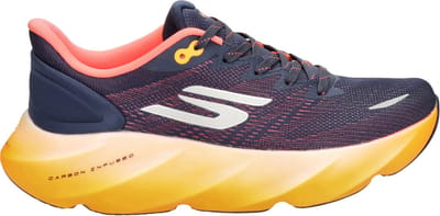 Skechers SKX AERO BURST Heren Sportschoenen - Donkerblauw / Oranje