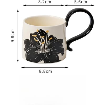 Retro Stijl Keramische Koffiekop Schotel Licht Luxe High End Afternoon Tea Koffiekop Huishoudelijke Mok Geschenkdoos Souvenir 260