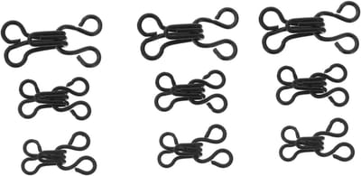 Kledinghaak Sluitingen - Naaihaakjes - Kleding Bevestigen - Duurzaam Koper Materiaal - 100 Stuks - Zwart