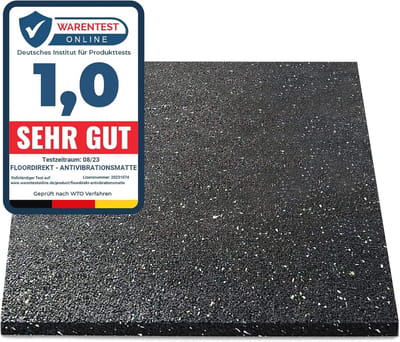 Antivibratiematten 60 x 60 cm voor Wasmachines en Apparatuur - Geluidsisolatie en Trillingsdemping, Op Maat Te Snijden, Verkrijgbaar in 4 Dikken