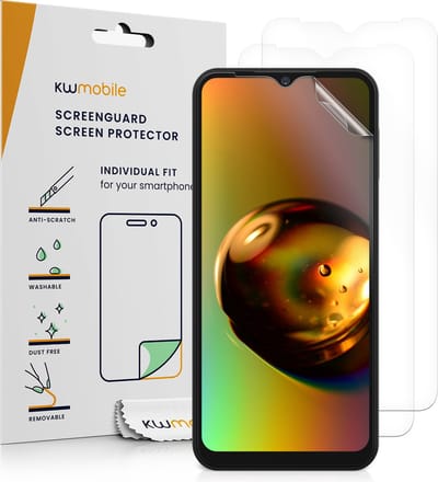 kwmobile 3x screenprotectors geschikt voor Samsung Galaxy A14 5G - beschermende folie voor smartphone