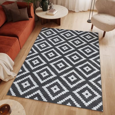 Tapiso Luxury Vloerkleed Donkergrijs Woonkamer Modern Tapijt Maat- 250x350