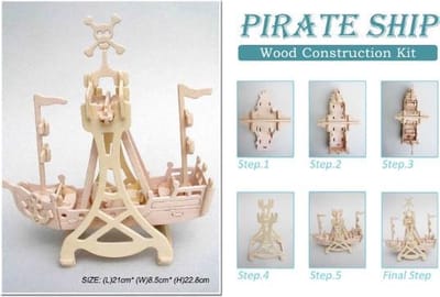 Bouwpakket hout Rockin Piratenschip 951