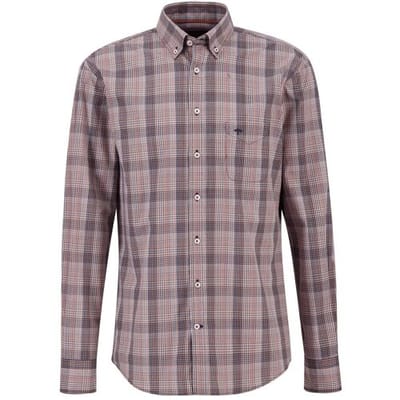 Fynch-Hatton Overhemd Mini Multi Combi Check Navy-Multi / male