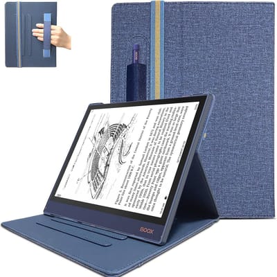 Folio Cover voor Digitale Paper met Penhouder in Diepblauw