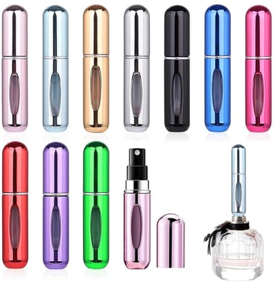 Dailygoods- Parfumatomiser 10-delig - Navulbaar - Mini - Lichtgewicht - 5ml - Perfect voor reizen - Parfumflesje