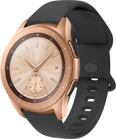 Siliconen bandje - geschikt voor Garmin Vivoactive 4 / Venu 3 / Venu 2 / Forerunner 255 / Forerunner 265 / 570 (47mm) - zwart