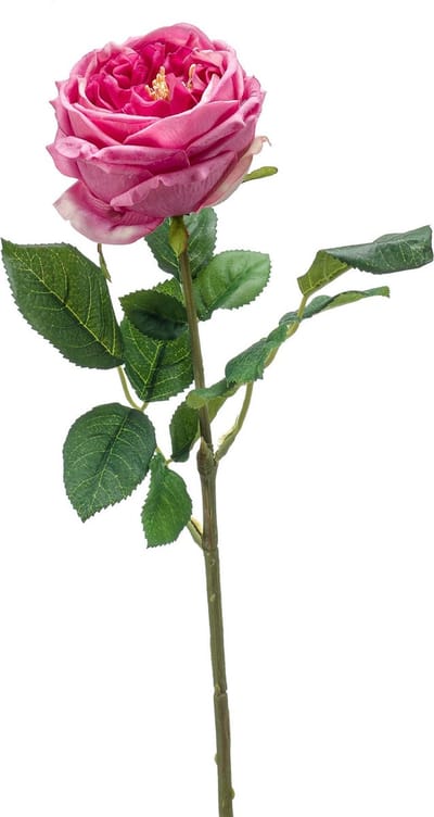 Emerald - Kunstbloem Roos Jenny RT 60cm oudroze - Kunstplant voor binnen