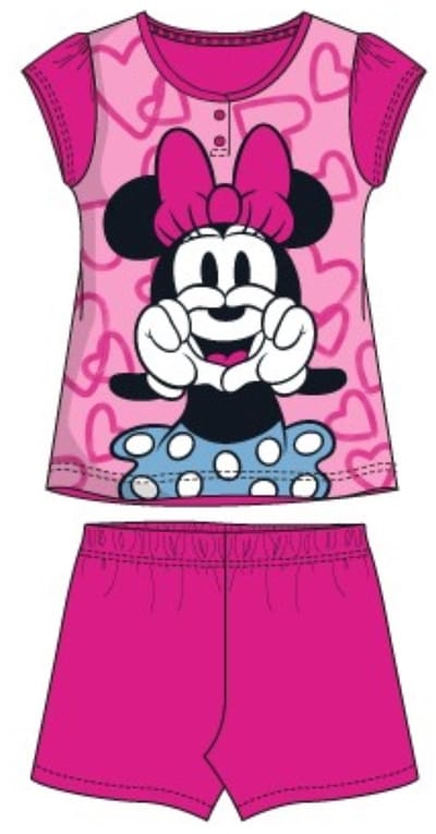 Minnie Mouse - shortama - 100% katoen - maat 98 - Fuchsia - pyjama