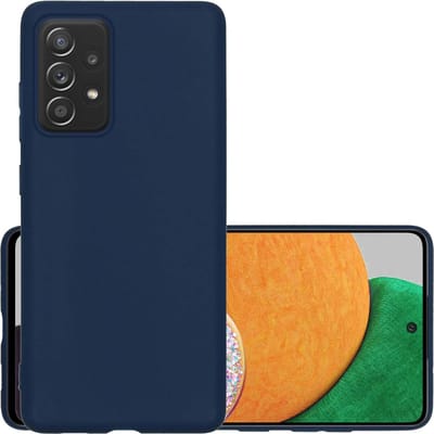 Hoesje - Geschikt voor Samsung Galaxy A52s 5G - Sterk & Shockproof - Hoes Cover - Siliconen Case - Donkerblauw