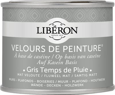 Liberon Velours De Peinture Muurverf - Mat - Gris Temps De Pluie - 0,125l