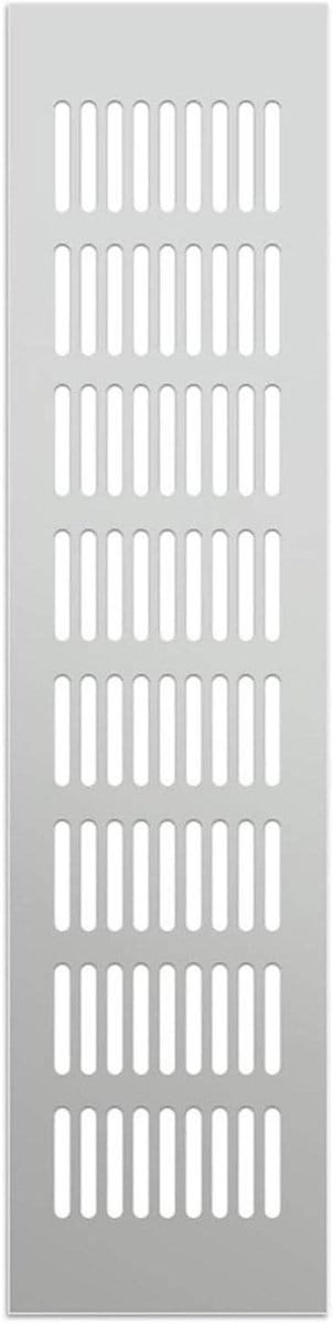 Luchtrooster Rechthoekig - Ventilatiekap Aluminium - Ventilatie Verbeteren - Aluminiumlegering - 150x400mm - Grijs