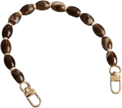 Vervangingsketting voor handtassen, decoratieve tasaccessoires, afneembare schouderketting, bruine tasuitbreiding, multifunctionele tasketting, trendy modeaccessoires