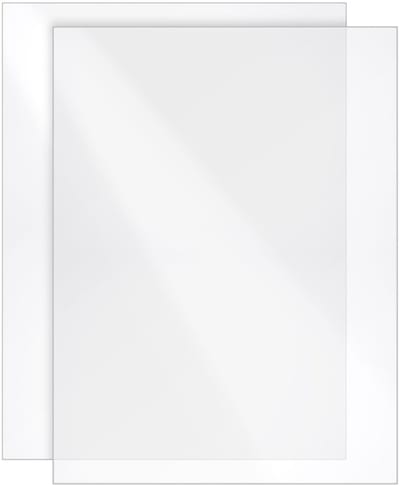 Dailygoods- Acrylplaat 40 x 30 cm - Set van 2 - 4 mm dik - Hoogglanzend - Transparant - Slagvast - UV-bestendig - Acrylglas