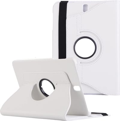Draaibaar Hoes - Rotation Tabletcase - Multi stand Case Geschikt voor: Samsung Galaxy Tab A 9.7 inch T550 / T555 (2016) - wit