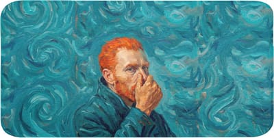 WC mat 120x60 cm - Antislip - Portret - Klassiek - Blauw - Toiletmat - Vloermat - Douchemat - Toilet tapijt - Toiletmatten
