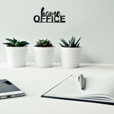 Home Office Sign – Wandbord, Perfect Housewarming Cadeau & Stijlvolle Kunstdecoratie, Decoratie voor Uw Thuiswerkplek