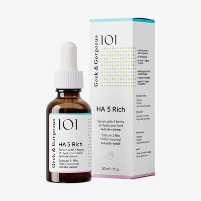 Geek & Gorgeous 101 Actieve stoffen HA 5 Rijk Serum Hydraterend serum Unisex 30 ml