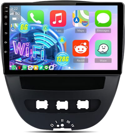 Hexinex - Autoradio - Geschikt voor Citroen C1 Toyota Aygo Peugeot 107 2005-2014 - 6GB+128GB CARPLAY FM 4G