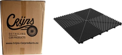 CRIJNS - Dalles - Floor Tiles - Trax - PRO - 39,50x39,50cm - BOX - 30 Items - Black