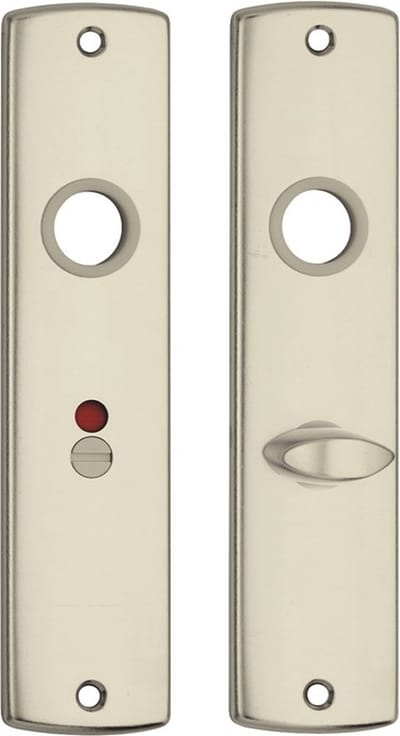 Axa Curve Toiletdeurschilden TL55-8 aluminium - Geanodiseerd F2 champagne - 180 x 41mm - 72mm