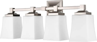 Badkamer Spiegel Lamp - Spiegelverlichting Badkamer - Verlichten van Spiegels - Vier Lichtpunten - 63 cm - Chroom