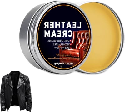 Leeronderhoudsproduct 80 g - Olie voor leren meubels, leerbalsem, leerherstel en reiniger voor banken en meubels