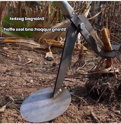 Worteltrekker Handmatig - Paalverwijderaar - Tuinonderhoud Vereenvoudigen - Ergonomisch Staand Ontwerp - 30 cm Basis - Zilver