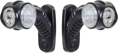 Breedtelampen Set - Positielichten LED - Zichtbaarheid Voertuig - E-keurmerk Goedgekeurd - 10.5 x 12.7 cm - Geel