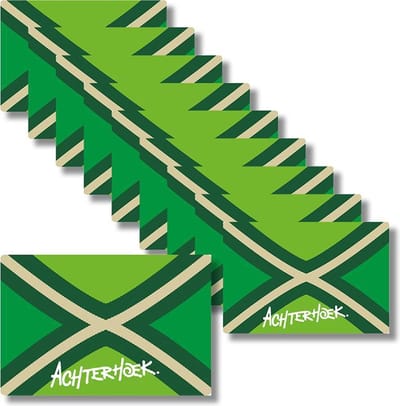 Achterhoek - 10x Achterhoek Sticker - 7,5 x 5 cm - Groen
